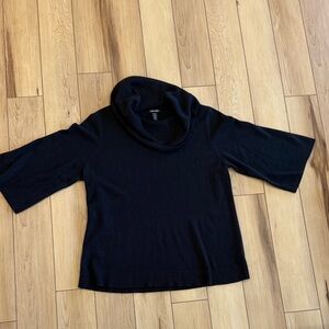 Black Cowl Neck Sweater